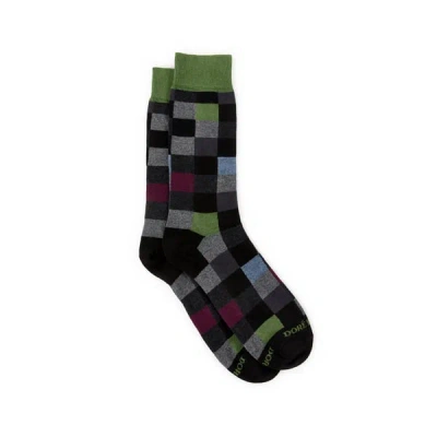 Dore Dore Chaussettes Imprimées En Coton In Black