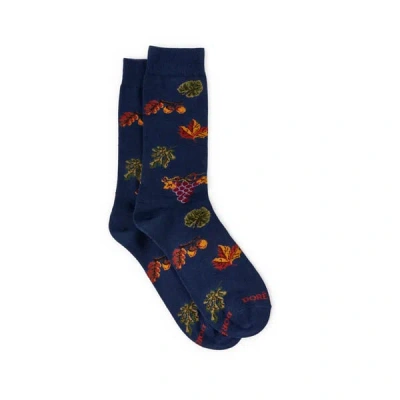 Dore Dore Chaussettes Imprimées En Coton In Blue