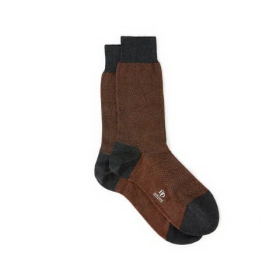 Dore Dore Chaussettes Imprimées En Coton In Gray