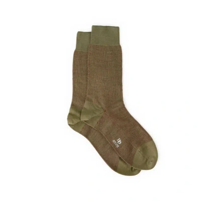 Dore Dore Chaussettes Imprimées En Laine In Brown