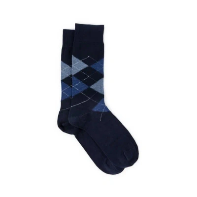 Dore Dore Chaussettes Mi-hautes En Coton In Blue