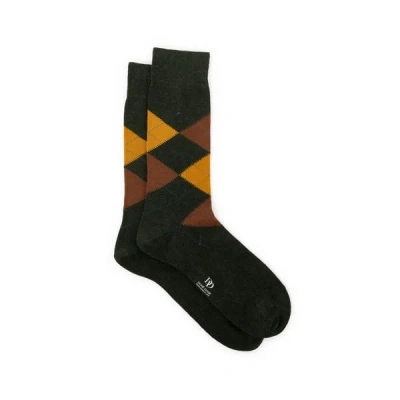Dore Dore Chaussettes Mi-hautes En Coton In Brown