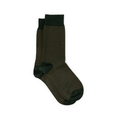 Dore Dore Chaussettes Mi-hautes En Coton In Green