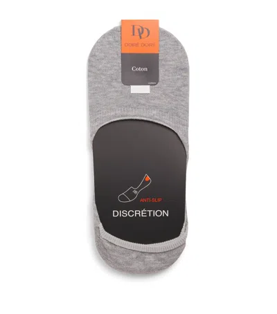 Dore Dore Cotton-blend Liner Socks In Grey