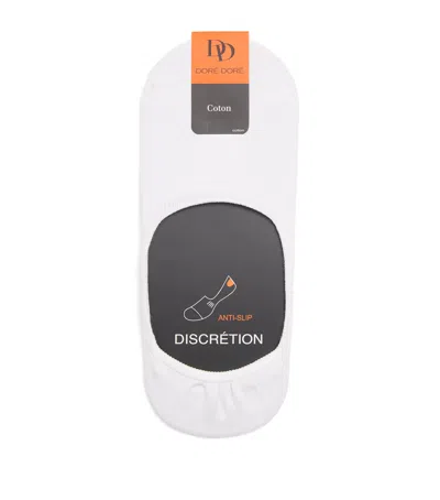 Dore Dore Doré Doré Cotton Invisible Liner Socks In White
