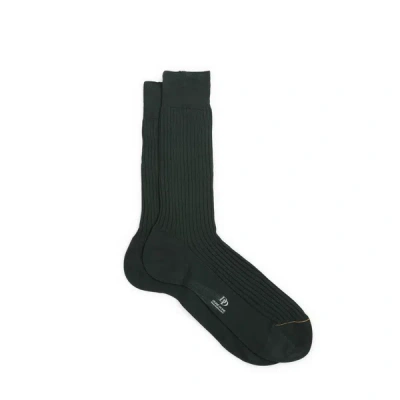 Dore Dore Cotton Mid-calf Socks In Green