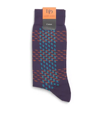 Dore Dore Doré Doré Cotton Patterned Socks
