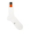 Dore Dore Cotton Rib-knit Socks In White