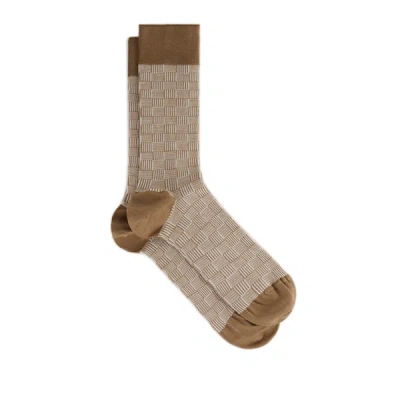 Dore Dore Cotton Socks In Brown