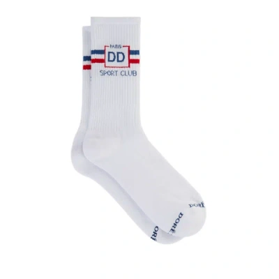 Dore Dore Cotton Sports Socks In White