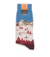 Dore Dore Doré Doré Jacquard Mountain Socks In Multi