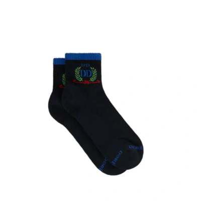 Dore Dore Mid-calf Cotton Socks In Blue