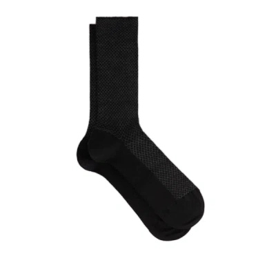 Dore Dore Printed Wool Socks In Black