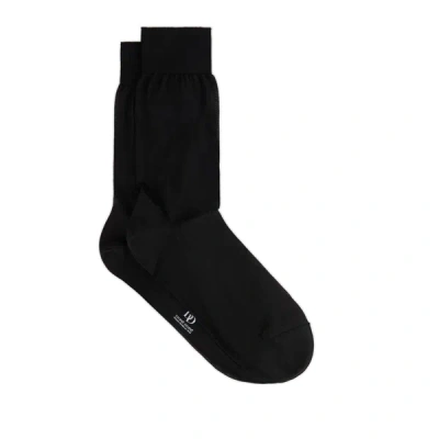 Dore Dore Silk Socks In Black