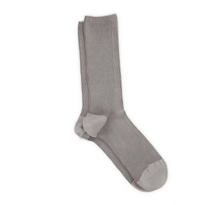 Dore Dore Striped Knee-high Socks In Grey