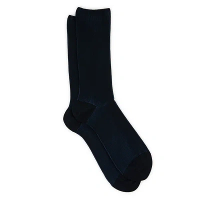 Dore Dore Striped Mid-calf Socks In Black