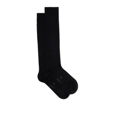 Dore Dore Wool And Cotton Socks In Black