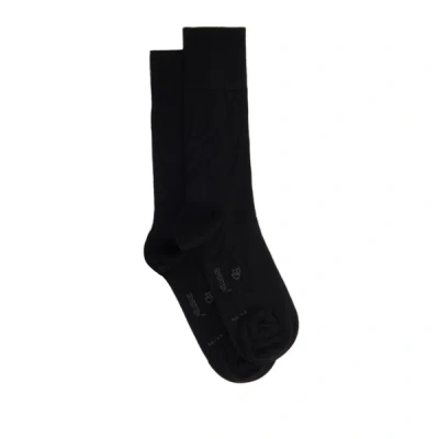 Dore Dore Wool And Cotton Socks In Black