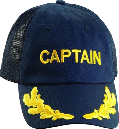 Dorfman Pacific Men's Dorfman-pacific Dortman Pacific Co. Mesh Captain Adjustable Hat In Blue