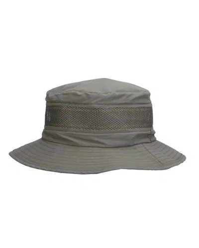 Dorfman Pacific Men's Insect Shield Flap Boonie Hat In Willow In Gray