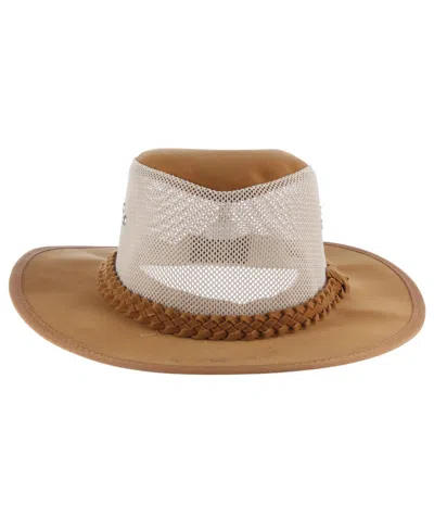 Dorfman Pacific Dorfman-pacific Cooler Soaker Aussie Fishing Sun Hat In Brown