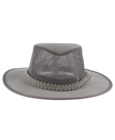 Dorfman Pacific Men's Soaker Aussie Mesh Sides Hat In Gray