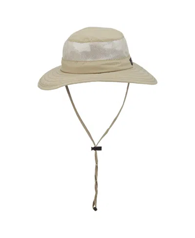 Dorfman Pacific Men's Supplex Big Brim Mesh Sides Hat In Neutral