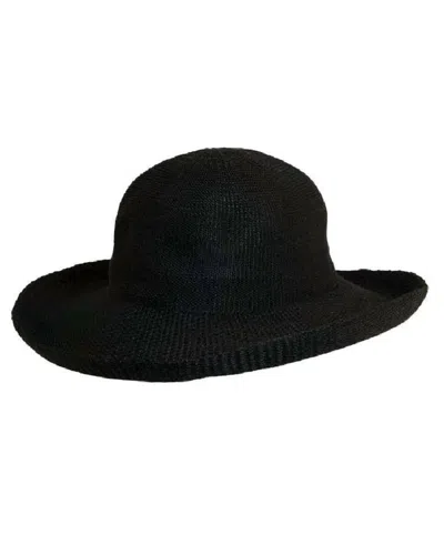 Dorfman Pacific Women's Anji Upturn Poly Knit Brim Hat In Black