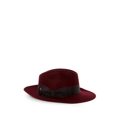 Doria 1905 Chapeau Penn En Laine In Red