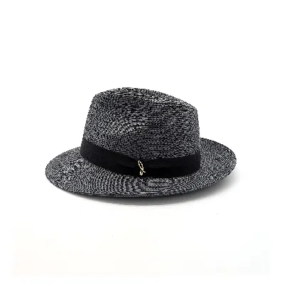 Doria 1905 Men's Black Drop Hat Drop Paper Braid