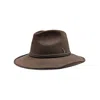 Doria 1905 Men's Brown Smooth Lapin Felt Western Drop Hat In Brown
