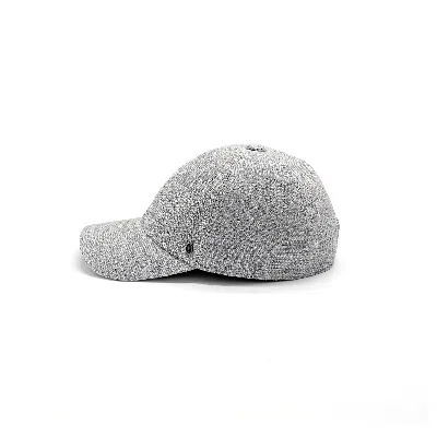 Doria 1905 Men's Grey Striped Linen Baseball Cap In Gray