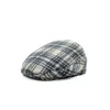 Doria 1905 Men's Multicolor Classic Tartan Fabric Coppola