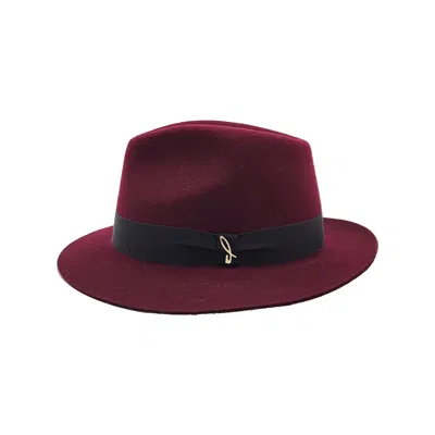 Doria 1905 Men's Negroamaro Red Wool Felt Drop Hat