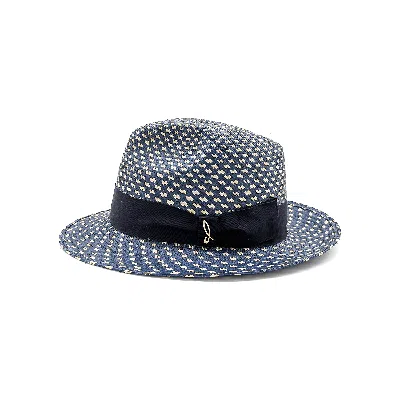 Doria 1905 Men's Panama Combinado Drop Hat In Blue