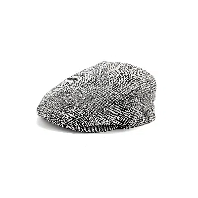 Doria 1905 Men's Prince-of-wales Fabric Coppola In Gray
