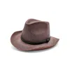 Doria 1905 Men's Red Panama Brisa Hat With Curved Brim
