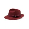 Doria 1905 Men's Tomato Red Smooth Lapin Felt Drop Hat In Red
