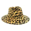 Doria 1905 Women's Animalier Melousine Felt Animal Pattern Wide Brim Hat