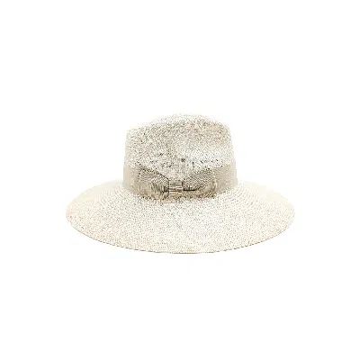 Doria 1905 Women's Blue Panama Sisal Wide Brim Drop Hat In Neutral