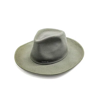 Doria 1905 Women's Green Western Drop Hat In Olona Canvas