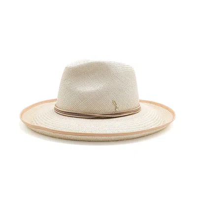Doria 1905 Women's Neutrals Large Brim Panama Hat Brisa Western Drop