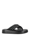 Doria Maria Woman Sandals Black Size 8 Leather