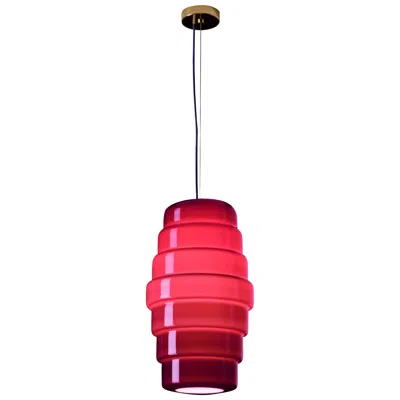 Pre-owned Doriana And Massimiliano Fuksas Venini Zoe Small Swing Light By Doriana E Massimiliano Fuksas In Red
