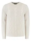 Doriani Cashmere Cable-knit Jumper In Neutrals