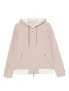 Doriani Cashmere Cashmere Hooded Cardigan In Neutral