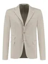 Doriani Cashmere Colbert Two-button Blazer In Neutrals