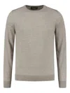 Doriani Cashmere Crew-neck Long-sleeve Sweater In Neutrals