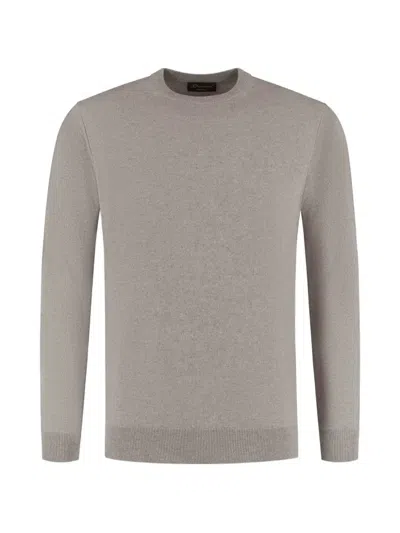 Doriani Cashmere Crew-neck Cashmere Sweater In Gray