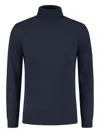 Doriani Cashmere High-neck Knitted Jumper In Blue